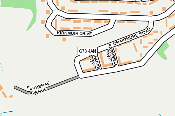 G73 4AN map - OS OpenMap – Local (Ordnance Survey) G73 4AN map - OS OpenMap – Local (Ordnance Survey)