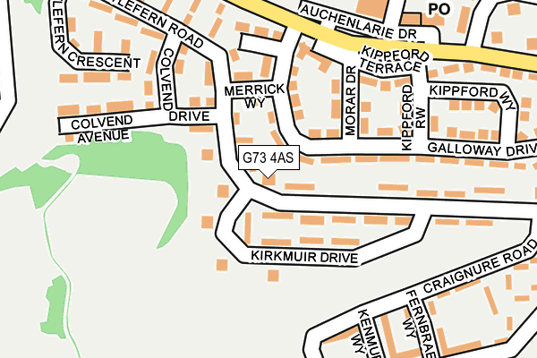 G73 4AS map - OS OpenMap – Local (Ordnance Survey) G73 4AS map - OS OpenMap – Local (Ordnance Survey)