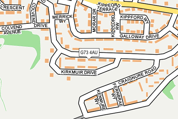 G73 4AU map - OS OpenMap – Local (Ordnance Survey) G73 4AU map - OS OpenMap – Local (Ordnance Survey)