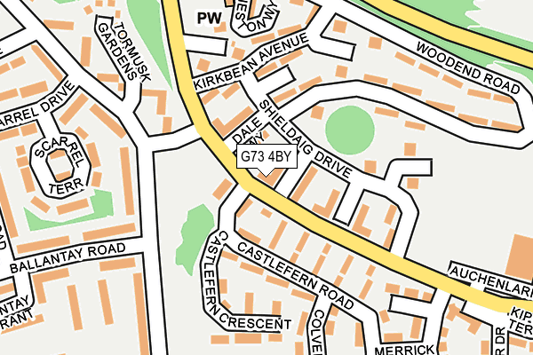 G73 4BY map - OS OpenMap – Local (Ordnance Survey) G73 4BY map - OS OpenMap – Local (Ordnance Survey)