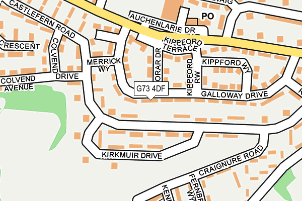 G73 4DF map - OS OpenMap – Local (Ordnance Survey) G73 4DF map - OS OpenMap – Local (Ordnance Survey)
