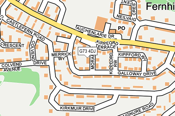 G73 4DJ map - OS OpenMap – Local (Ordnance Survey) G73 4DJ map - OS OpenMap – Local (Ordnance Survey)
