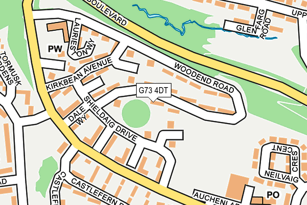 G73 4DT map - OS OpenMap – Local (Ordnance Survey) G73 4DT map - OS OpenMap – Local (Ordnance Survey)