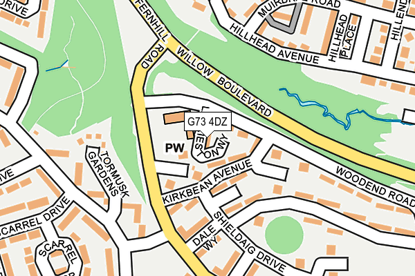 G73 4DZ map - OS OpenMap – Local (Ordnance Survey) G73 4DZ map - OS OpenMap – Local (Ordnance Survey)