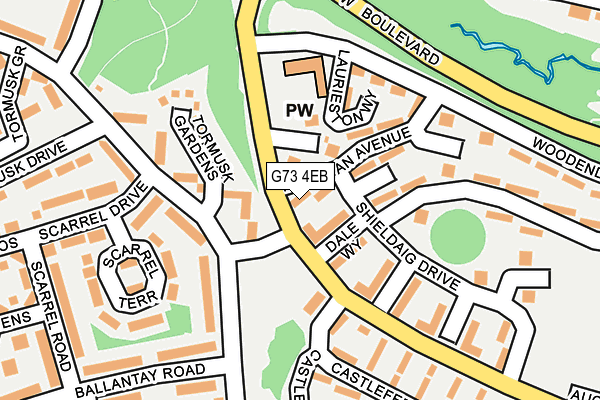 G73 4EB map - OS OpenMap – Local (Ordnance Survey) G73 4EB map - OS OpenMap – Local (Ordnance Survey)