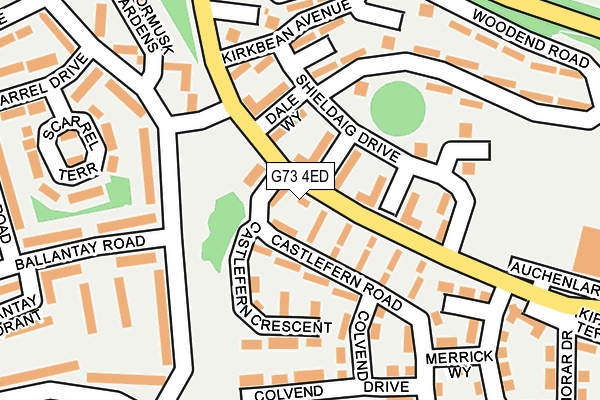 G73 4ED map - OS OpenMap – Local (Ordnance Survey) G73 4ED map - OS OpenMap – Local (Ordnance Survey)