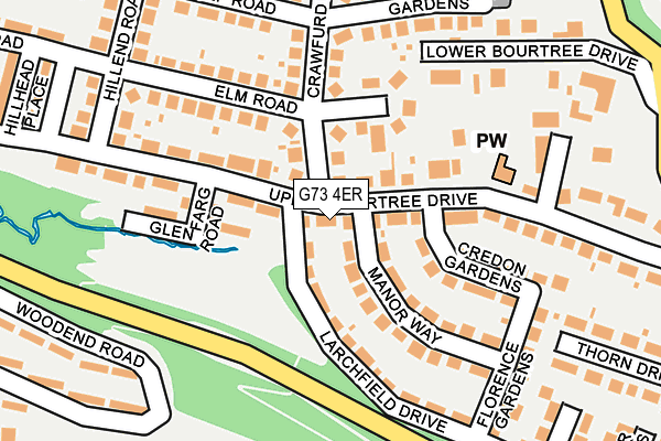G73 4ER map - OS OpenMap – Local (Ordnance Survey) G73 4ER map - OS OpenMap – Local (Ordnance Survey)