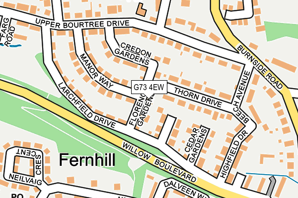 G73 4EW map - OS OpenMap – Local (Ordnance Survey) G73 4EW map - OS OpenMap – Local (Ordnance Survey)