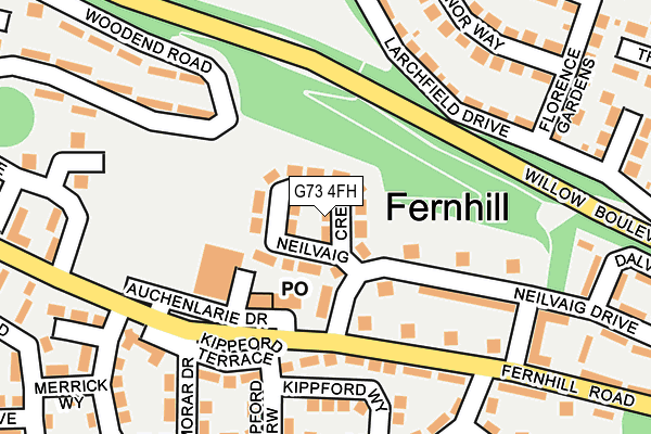 G73 4FH map - OS OpenMap – Local (Ordnance Survey) G73 4FH map - OS OpenMap – Local (Ordnance Survey)