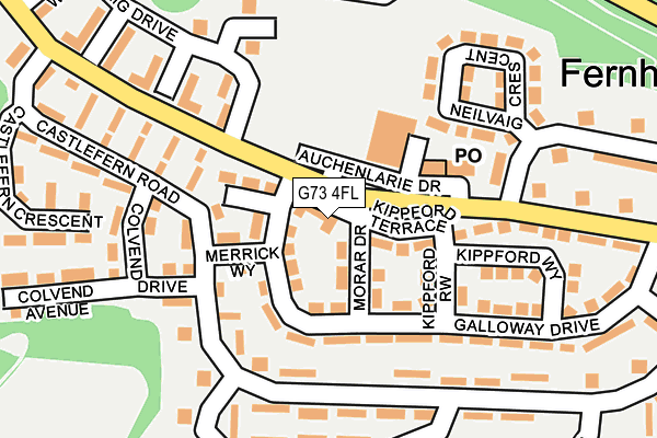 G73 4FL map - OS OpenMap – Local (Ordnance Survey) G73 4FL map - OS OpenMap – Local (Ordnance Survey)