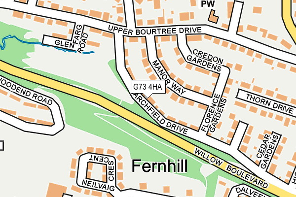 G73 4HA map - OS OpenMap – Local (Ordnance Survey) G73 4HA map - OS OpenMap – Local (Ordnance Survey)