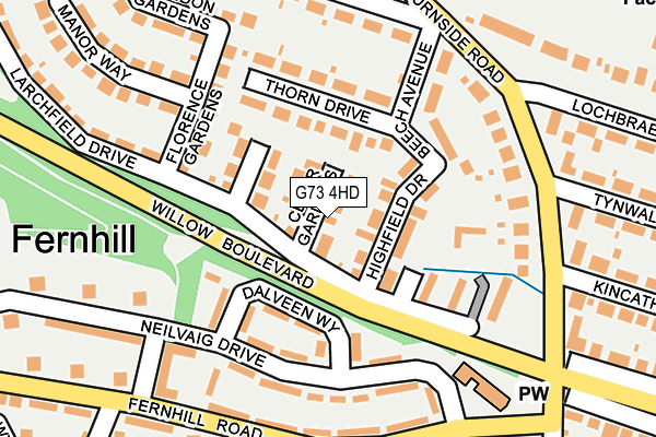 G73 4HD map - OS OpenMap – Local (Ordnance Survey) G73 4HD map - OS OpenMap – Local (Ordnance Survey)