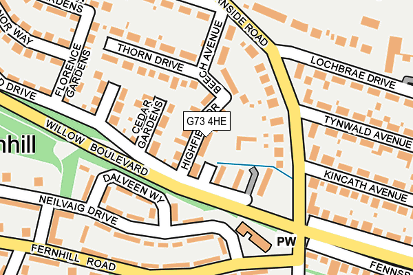 G73 4HE map - OS OpenMap – Local (Ordnance Survey) G73 4HE map - OS OpenMap – Local (Ordnance Survey)