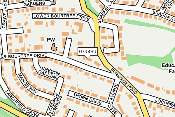 G73 4HU map - OS OpenMap – Local (Ordnance Survey) G73 4HU map - OS OpenMap – Local (Ordnance Survey)