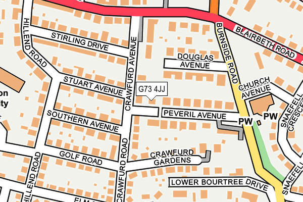 G73 4JJ map - OS OpenMap – Local (Ordnance Survey) G73 4JJ map - OS OpenMap – Local (Ordnance Survey)