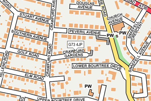 G73 4JP map - OS OpenMap – Local (Ordnance Survey) G73 4JP map - OS OpenMap – Local (Ordnance Survey)