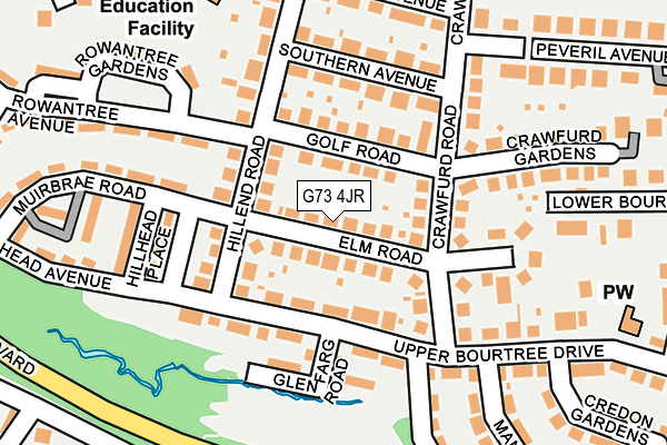 G73 4JR map - OS OpenMap – Local (Ordnance Survey) G73 4JR map - OS OpenMap – Local (Ordnance Survey)