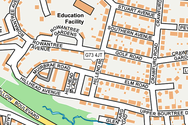 G73 4JT map - OS OpenMap – Local (Ordnance Survey) G73 4JT map - OS OpenMap – Local (Ordnance Survey)