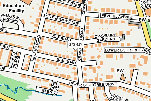 G73 4JY map - OS OpenMap – Local (Ordnance Survey) G73 4JY map - OS OpenMap – Local (Ordnance Survey)