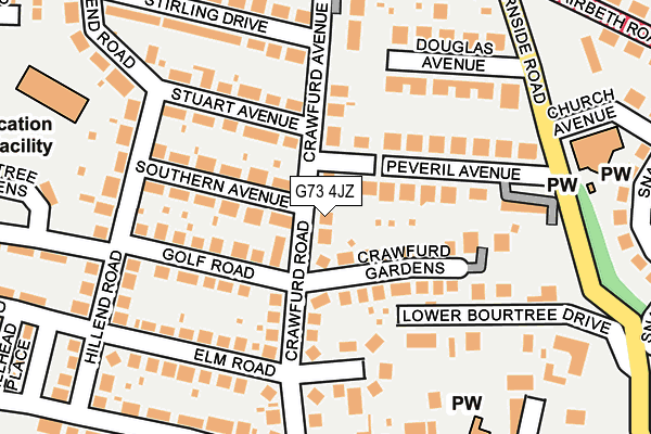 G73 4JZ map - OS OpenMap – Local (Ordnance Survey) G73 4JZ map - OS OpenMap – Local (Ordnance Survey)