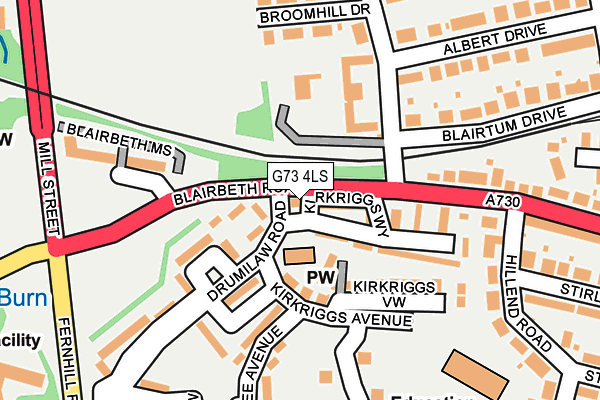 G73 4LS map - OS OpenMap – Local (Ordnance Survey) G73 4LS map - OS OpenMap – Local (Ordnance Survey)