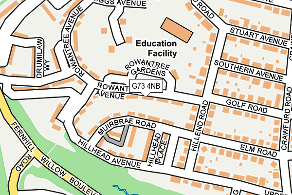 G73 4NB map - OS OpenMap – Local (Ordnance Survey)