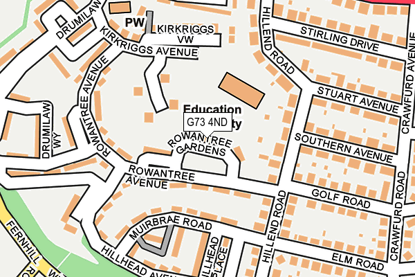 G73 4ND map - OS OpenMap – Local (Ordnance Survey) G73 4ND map - OS OpenMap – Local (Ordnance Survey)