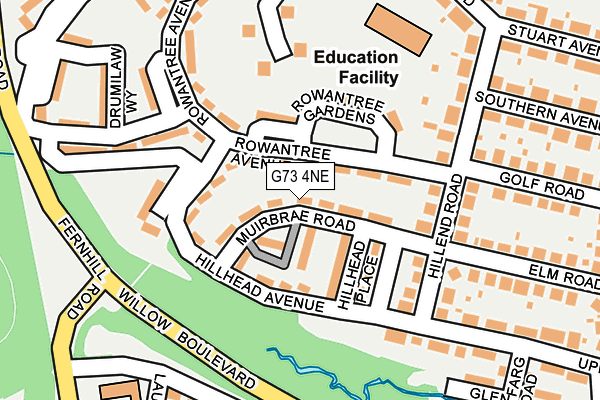 G73 4NE map - OS OpenMap – Local (Ordnance Survey) G73 4NE map - OS OpenMap – Local (Ordnance Survey)