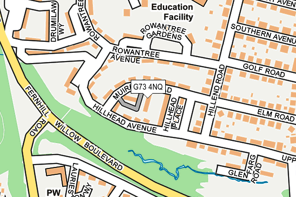 G73 4NQ map - OS OpenMap – Local (Ordnance Survey) G73 4NQ map - OS OpenMap – Local (Ordnance Survey)