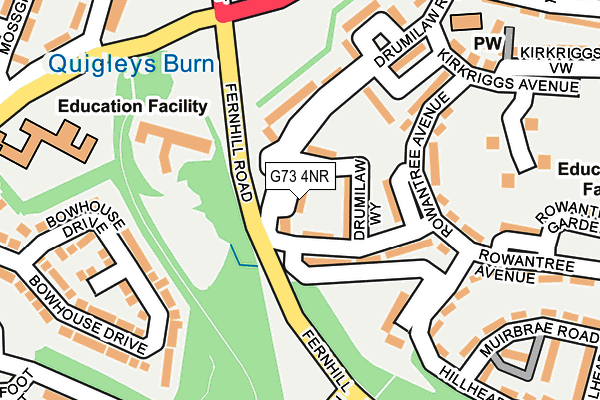 G73 4NR map - OS OpenMap – Local (Ordnance Survey) G73 4NR map - OS OpenMap – Local (Ordnance Survey)