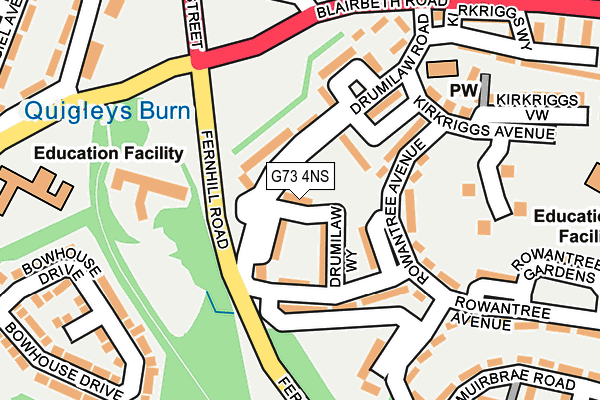 G73 4NS map - OS OpenMap – Local (Ordnance Survey) G73 4NS map - OS OpenMap – Local (Ordnance Survey)