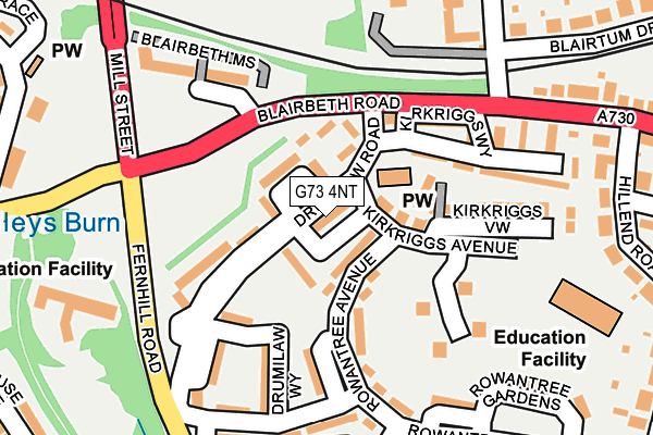 G73 4NT map - OS OpenMap – Local (Ordnance Survey) G73 4NT map - OS OpenMap – Local (Ordnance Survey)