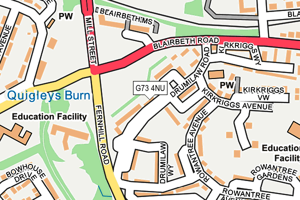 G73 4NU map - OS OpenMap – Local (Ordnance Survey) G73 4NU map - OS OpenMap – Local (Ordnance Survey)