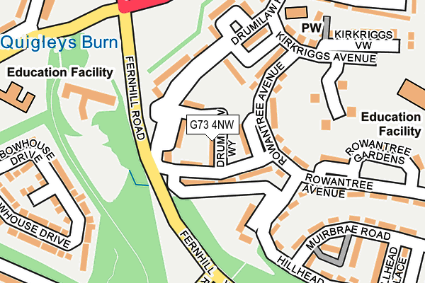 G73 4NW map - OS OpenMap – Local (Ordnance Survey) G73 4NW map - OS OpenMap – Local (Ordnance Survey)