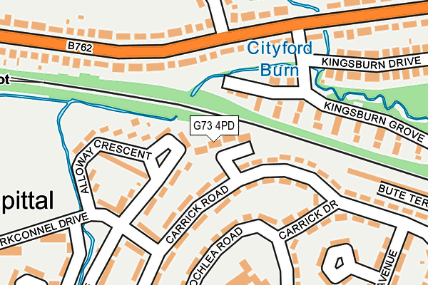 G73 4PD map - OS OpenMap – Local (Ordnance Survey) G73 4PD map - OS OpenMap – Local (Ordnance Survey)