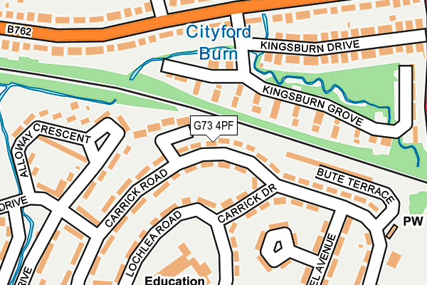 G73 4PF map - OS OpenMap – Local (Ordnance Survey) G73 4PF map - OS OpenMap – Local (Ordnance Survey)