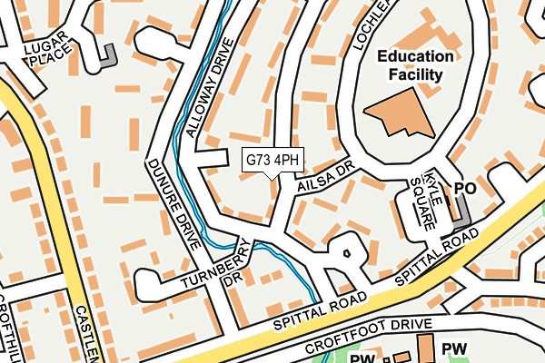 G73 4PH map - OS OpenMap – Local (Ordnance Survey) G73 4PH map - OS OpenMap – Local (Ordnance Survey)