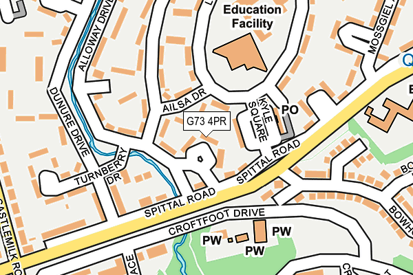 G73 4PR map - OS OpenMap – Local (Ordnance Survey) G73 4PR map - OS OpenMap – Local (Ordnance Survey)