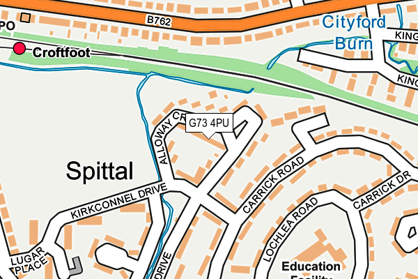 G73 4PU map - OS OpenMap – Local (Ordnance Survey) G73 4PU map - OS OpenMap – Local (Ordnance Survey)