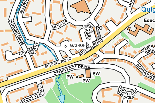 G73 4QF map - OS OpenMap – Local (Ordnance Survey) G73 4QF map - OS OpenMap – Local (Ordnance Survey)