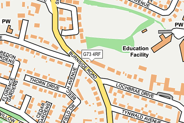 G73 4RF map - OS OpenMap – Local (Ordnance Survey) G73 4RF map - OS OpenMap – Local (Ordnance Survey)
