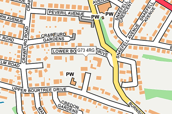 G73 4RG map - OS OpenMap – Local (Ordnance Survey) G73 4RG map - OS OpenMap – Local (Ordnance Survey)