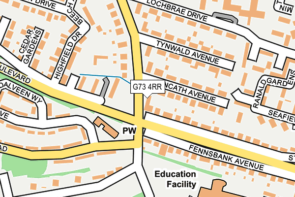 G73 4RR map - OS OpenMap – Local (Ordnance Survey) G73 4RR map - OS OpenMap – Local (Ordnance Survey)
