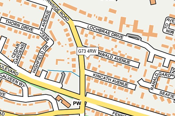 G73 4RW map - OS OpenMap – Local (Ordnance Survey) G73 4RW map - OS OpenMap – Local (Ordnance Survey)
