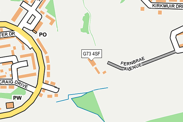 G73 4SF map - OS OpenMap – Local (Ordnance Survey) G73 4SF map - OS OpenMap – Local (Ordnance Survey)
