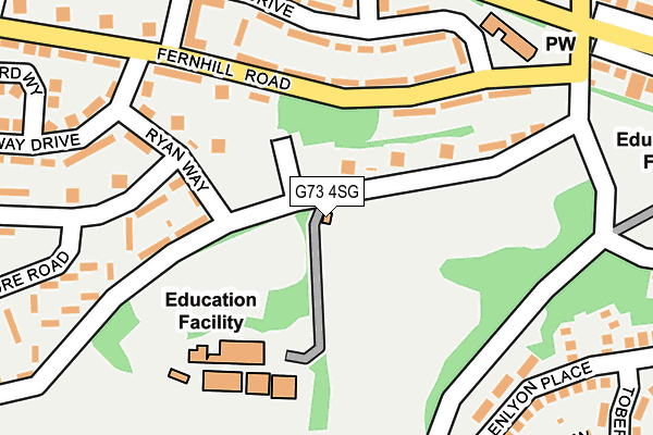 G73 4SG map - OS OpenMap – Local (Ordnance Survey) G73 4SG map - OS OpenMap – Local (Ordnance Survey)