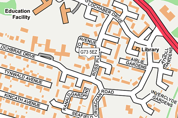 G73 5EZ map - OS OpenMap – Local (Ordnance Survey) G73 5EZ map - OS OpenMap – Local (Ordnance Survey)
