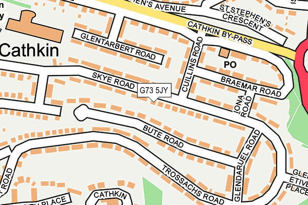 G73 5JY map - OS OpenMap – Local (Ordnance Survey) G73 5JY map - OS OpenMap – Local (Ordnance Survey)