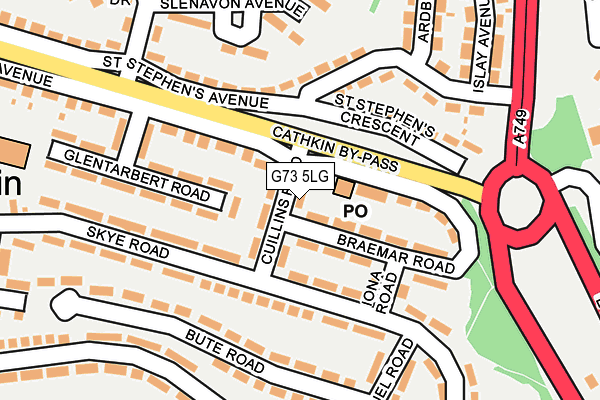 G73 5LG map - OS OpenMap – Local (Ordnance Survey) G73 5LG map - OS OpenMap – Local (Ordnance Survey)