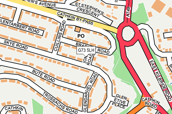 G73 5LH map - OS OpenMap – Local (Ordnance Survey) G73 5LH map - OS OpenMap – Local (Ordnance Survey)